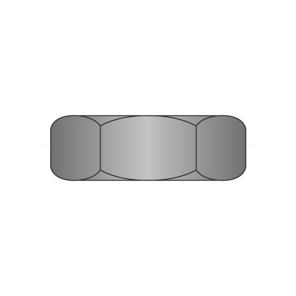 Newport Fasteners Machine Screw Nut, #6-32, Steel, Zinc Black, 0.114 in Ht, 10000 PK 871283 - main